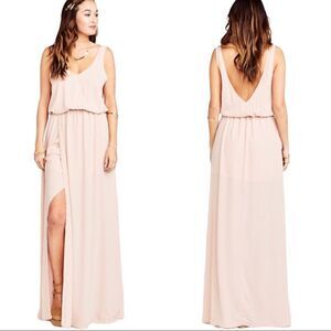 Show Me Your MuMu Kendall Maxi Dress NWT Small Dusty Rose